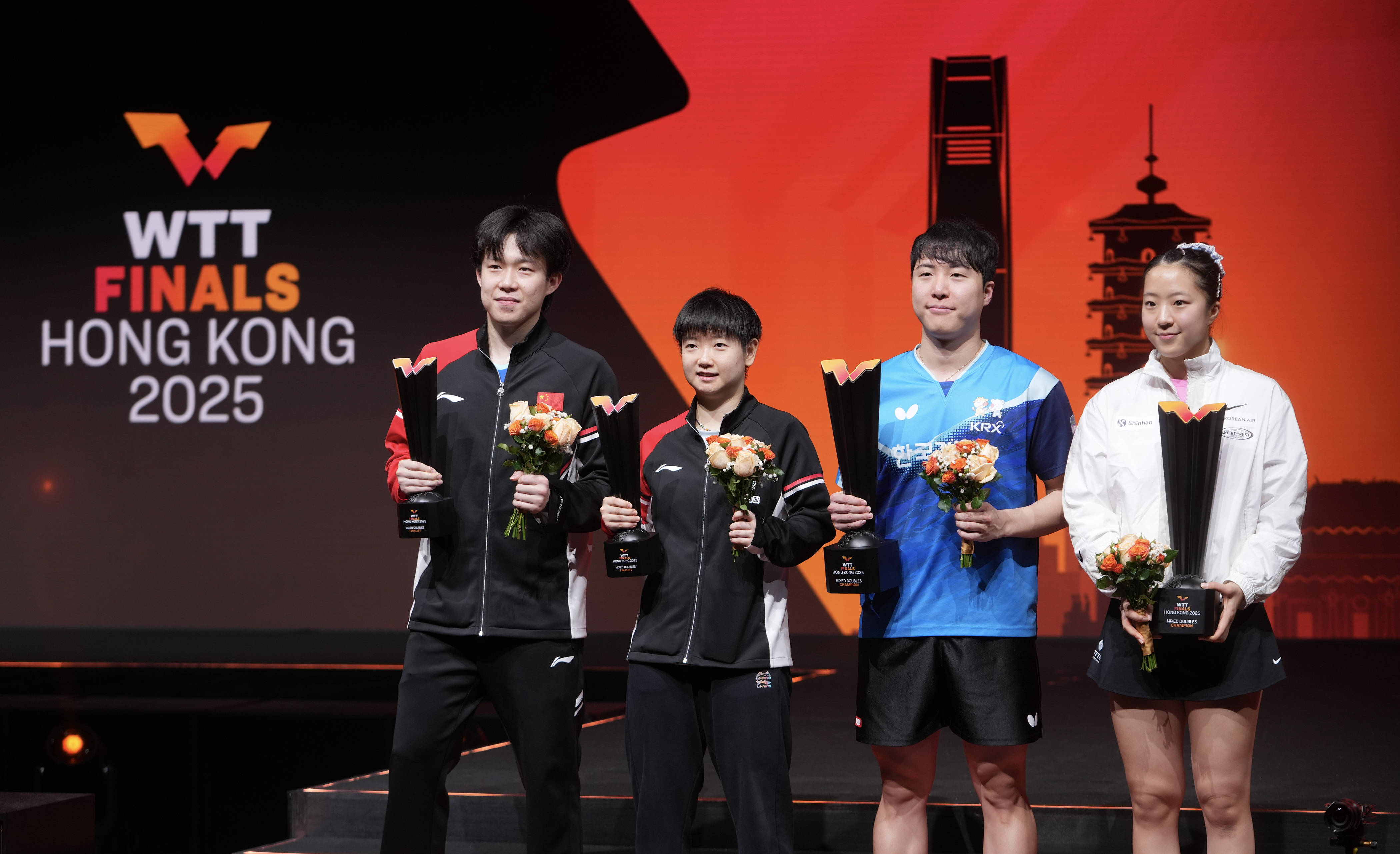 开云平台-（体育）乒乓球——WTT香港总决赛：林仲勋/申裕斌混双夺冠